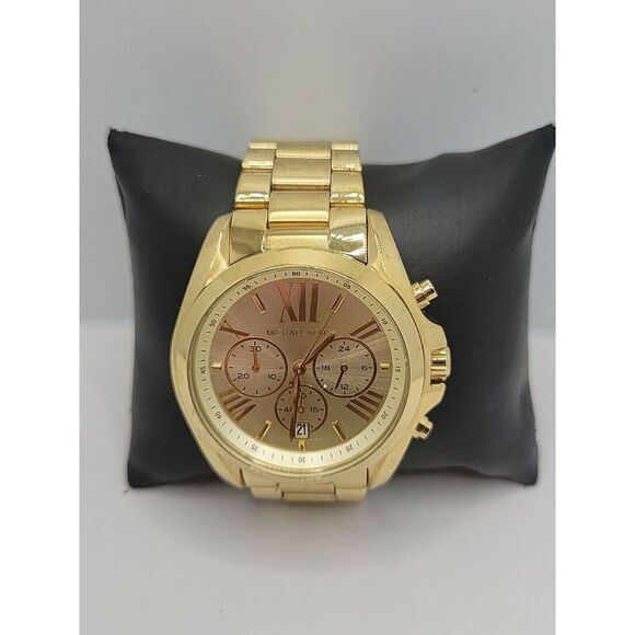 MICHAEL KORS MK5605 Women's Stainless Steel Analog Dial Quartz Wrist Watch AM76 - Picture 1 of 11
